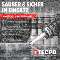 24x TECPO Universal Klebe- und Dichtstoff FLEX SEAL 522 SCHWARZ 1K MS-Polymer UV-stabil und witterungsbeständig