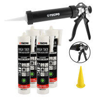 4x TECPO Montagekleber HIGH TACK Baukleber 455g Kleber +...