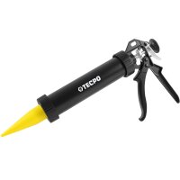4x TECPO Montagekleber HIGH TACK Baukleber 455g Kleber + Dichtstoffe MS-Polymer SMP + Alu-Kartuschenpresse 220 mm