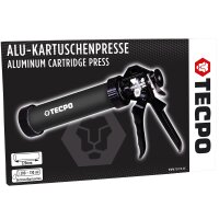 6x TECPO Montagekleber HIGH TACK Baukleber 455g Kleber + Dichtstoffe MS-Polymer SMP + Alu-Kartuschenpresse 220 mm
