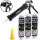 3x TECPO Karosserie Klebe & Dichtmasse KKD 701 Schwarz, 414g MS-Polymer 1K-Dichtstoff + Alu-Kartuschenpresse 220 mm