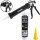 1x TECPO Universal Klebe- und Dichtstoff FLEX SEAL 522 SCHWARZ 1K MS-Polymer UV-stabil und witterungsbeständig + Alu-Kartuschenpresse 220 mm