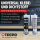 1x TECPO Universal Klebe- und Dichtstoff FLEX SEAL 522 SCHWARZ 1K MS-Polymer UV-stabil und witterungsbeständig + Alu-Kartuschenpresse 220 mm