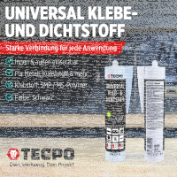 4x TECPO Universal Klebe- und Dichtstoff FLEX SEAL 522...