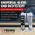 5x TECPO Universal Klebe- und Dichtstoff FLEX SEAL 522 SCHWARZ 1K MS-Polymer UV-stabil und witterungsbeständig + Alu-Kartuschenpresse 220 mm