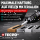 5x TECPO Universal Klebe- und Dichtstoff FLEX SEAL 522 SCHWARZ 1K MS-Polymer UV-stabil und witterungsbeständig + Alu-Kartuschenpresse 220 mm