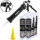 6x TECPO Universal Klebe- und Dichtstoff FLEX SEAL 522 SCHWARZ 1K MS-Polymer UV-stabil und witterungsbeständig + Alu-Kartuschenpresse 220 mm