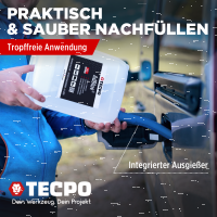 TECPO AdBlue® mit Ausgießer 10 Liter SCR Harnstofflösung + SCR Anti-Kristall Additiv Konzentrat AdBlue® 250 ml