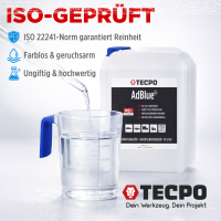 TECPO AdBlue® mit Ausgießer 10 Liter SCR Harnstofflösung + SCR Anti-Kristall Additiv Konzentrat AdBlue® 250 ml