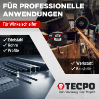 TECPO Trennscheiben Ø 125 / 180 / 230 mm Flexscheiben für Edelstahl INOX Stahl