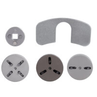 TECPO Druckluft Bremskolbenrücksteller Set 8-tlg. Universal Bremskolben Werkzeug + 12x TECPO Bremsenreiniger Universal Reiniger, 500 ml