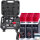 TECPO Druckluft Bremskolbenrücksteller Set 8-tlg. Universal Bremskolben Werkzeug + 12x TECPO Bremsenreiniger Universal Reiniger, 500 ml