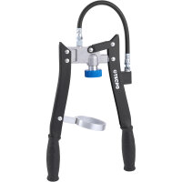 24x TECPO Universal Mehrzweckfett EP2, 500g + Zweihand-Kartuschen Fettpresse 2in1 PROFI-Ausführung 500g für Schraubkartuschen / Fett Mehrzweckfett