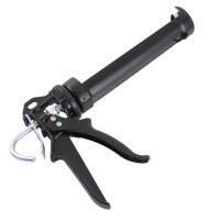 4x TECPO KKD 801 Karosserie Klebe- und Dichtmasse, 370g + Kartuschenpresse Kartuschenpistole 25:1 für Kartuschen 150–310 ml (bis 220 mm Länge)