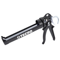 4x TECPO KKD 801 Karosserie Klebe- und Dichtmasse, 370g + Kartuschenpresse Kartuschenpistole 25:1 für Kartuschen 150–310 ml (bis 220 mm Länge)