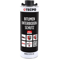 TECPO Unterbodenschutz schwarz Bitumen Steinschlagschutz, 1 Liter