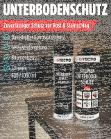 TECPO Unterbodenschutz schwarz Bitumen Steinschlagschutz, 1 Liter