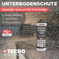 TECPO Unterbodenschutz schwarz Steinschlagschutz überlackierbar, 1 Liter