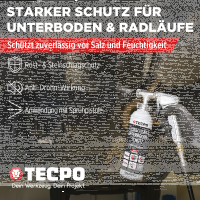 TECPO Unterbodenschutz schwarz Steinschlagschutz überlackierbar, 1 Liter
