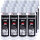12x TECPO Felgensilber-Spray Felgenlack Lackspray, 500 ml
