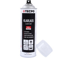 6x TECPO Klarlack Autolack glänzend Sprühlack, 500 ml
