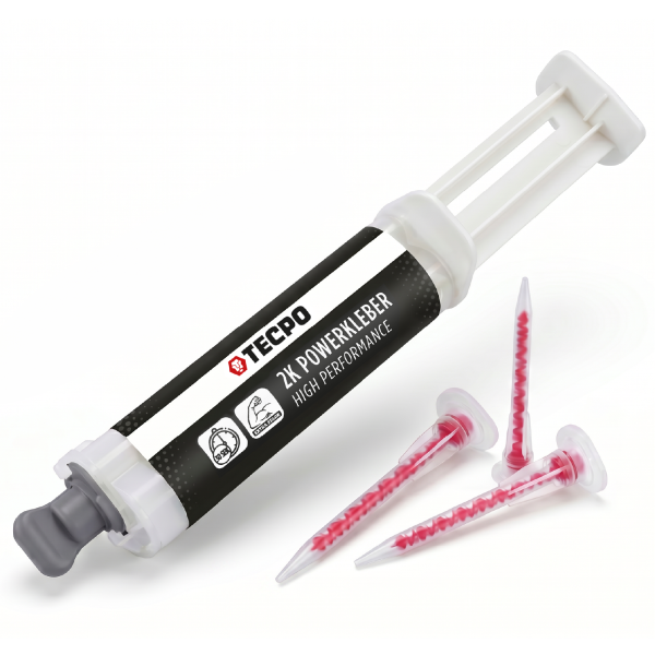 TECPO 2K Powerkleber High Performance 10g, Cyanacrylat-Klebstoff + 3 Mischer