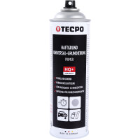 TECPO Haftgrund Grundierung grau Lackspray Sprühdose Primer, 500 ml + Sprühpistole
