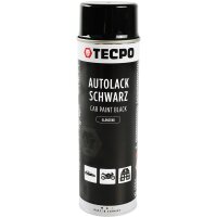 2x TECPO Grundierung grau Sprühdose Primer, 500 ml + 2x Autolack schwarz matt 500 ml + 2x Klarlack Sprühlack glänzend, 500 ml