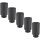 5x TECPO Kraft-Steckschlüssel-Einsatz 1/2" SW 34mm Zwölfkant, tief Antrieb Innenvierkant 12,5 mm