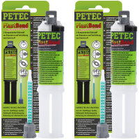 2x PETEC PlastBond Kunststoffreparatur schwarz, 24 ml