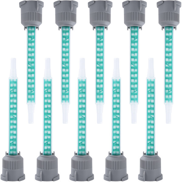 10x PETEC Mischrohr für 25 u. 50ml Kartuschen 2K Doppelspritzen und Doppelkartuschen