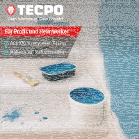 2x TECPO Abdeckvlies Malervlies 25m Schutzvlies 120g/m² selbstklebende Vlies-Rolle