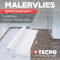 4x TECPO Abdeckvlies Malervlies 25m Schutzvlies...