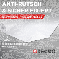 4x TECPO Abdeckvlies Malervlies 25m Schutzvlies 120g/m² selbstklebende Vlies-Rolle