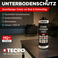 TECPO Unterbodenschutz schwarz Bitumen Steinschlagschutz,...
