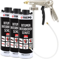 TECPO Unterbodenschutz schwarz Bitumen Steinschlagschutz,...