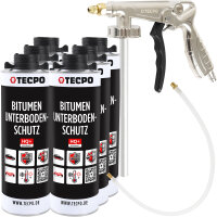 TECPO Unterbodenschutz schwarz Bitumen Steinschlagschutz,...