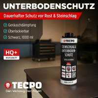 TECPO Unterbodenschutz schwarz Steinschlagschutz überlackierbar, 8 Liter