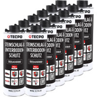 TECPO Unterbodenschutz schwarz Steinschlagschutz überlackierbar, 12 Liter