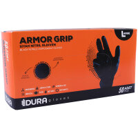 ARMOR GRIP Nitril Black Einmalhandschuhe, schwarz, 50er-Box, Größe XL