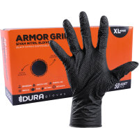 ARMOR GRIP Nitril Black Einmalhandschuhe, schwarz,...