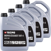 4x TECPO Bremsflüssigkeit DOT-4 SAE J 1703 1704 ISO...