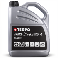 4x TECPO Bremsflüssigkeit DOT-4 SAE J 1703 1704 ISO 4925 DOT4, 5 Liter