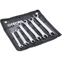 TECPO Bremsflüssigkeit DOT-4 SAE J 1703 1704 ISO 4925 DOT4, 5 Liter + Offener Ringschlüssel-Satz 6-teilig