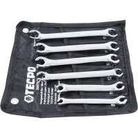 TECPO Bremsflüssigkeit DOT-4 SAE J 1703 1704 ISO 4925 DOT4, 5 Liter + Offener Ringschlüssel-Satz 6-teilig