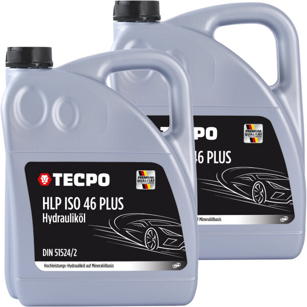 2x TECPO Hydro ISO HLP 46 PLUS Hydrauliköl, 5L
