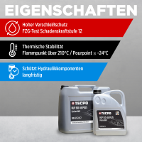 2x TECPO Hydro ISO HLP 46 PLUS Hydrauliköl, 5L