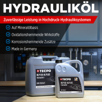 3x TECPO Hydro ISO HLP 46 PLUS Hydrauliköl, 5L