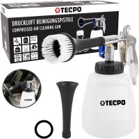 TECPO Druckluft Reinigungspistole 1L + MultiCleaner...