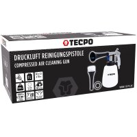 TECPO Druckluft Reinigungspistole 1L + MultiCleaner Allesreiniger KONZENTRAT HQ+ – 10 in 1 Universalreiniger 5 L